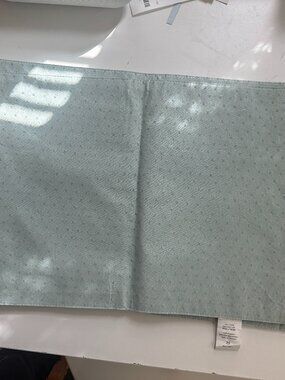 Set of 4 light blue cotton placemats